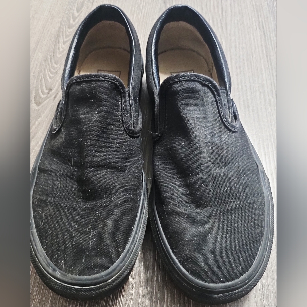 Vans Slip On canvas shoes black multisex size 6 mens/7.5 womens